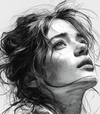 Retrato al Carboncillo